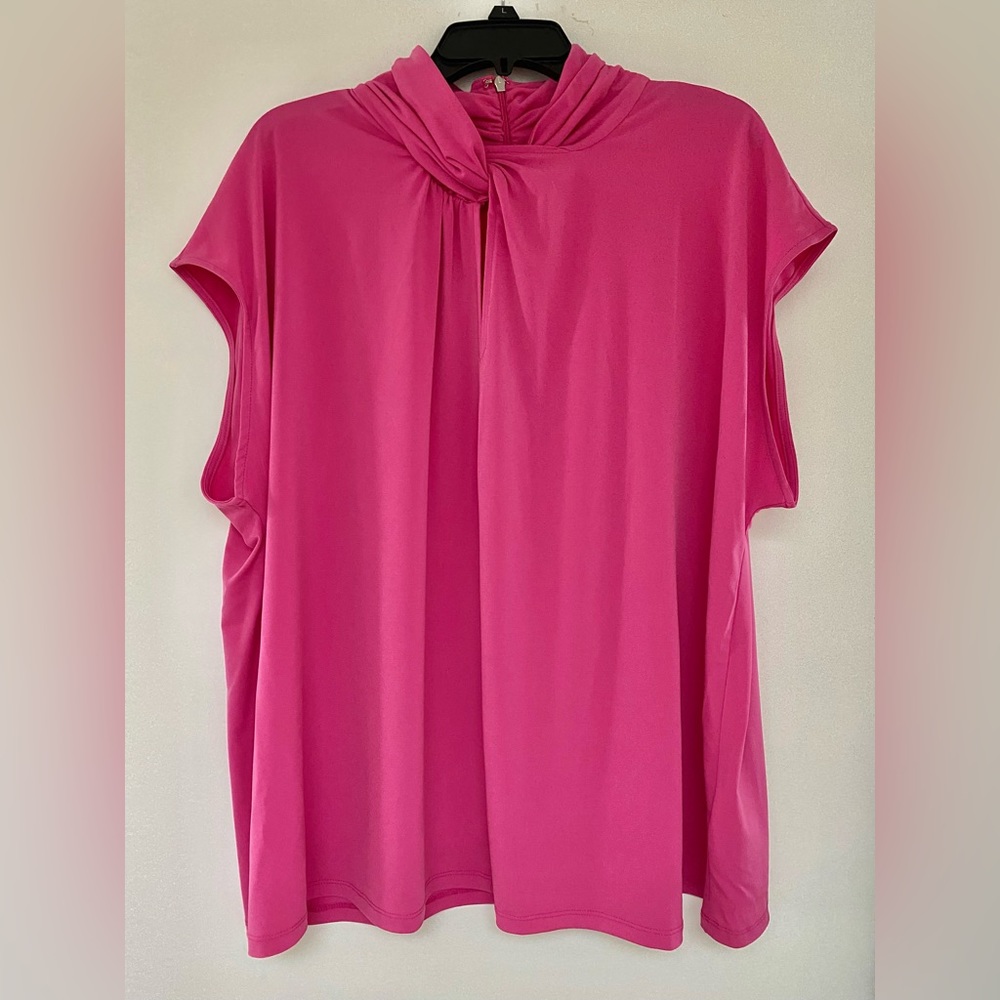Michael Michael Kors Pink Blouse 3X. NWOT